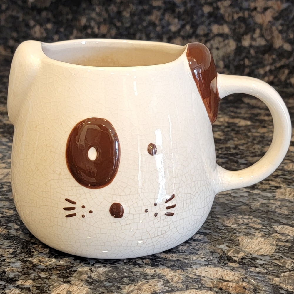 World Market Ceramic Spot Dog Mug